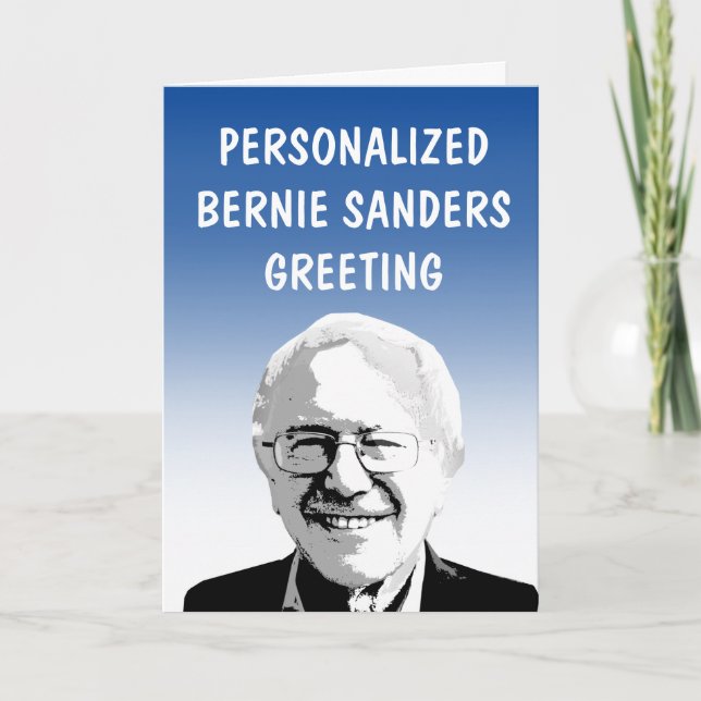 Personalisierte Bernie Sanders Greeting Card Karte (Vorderseite)