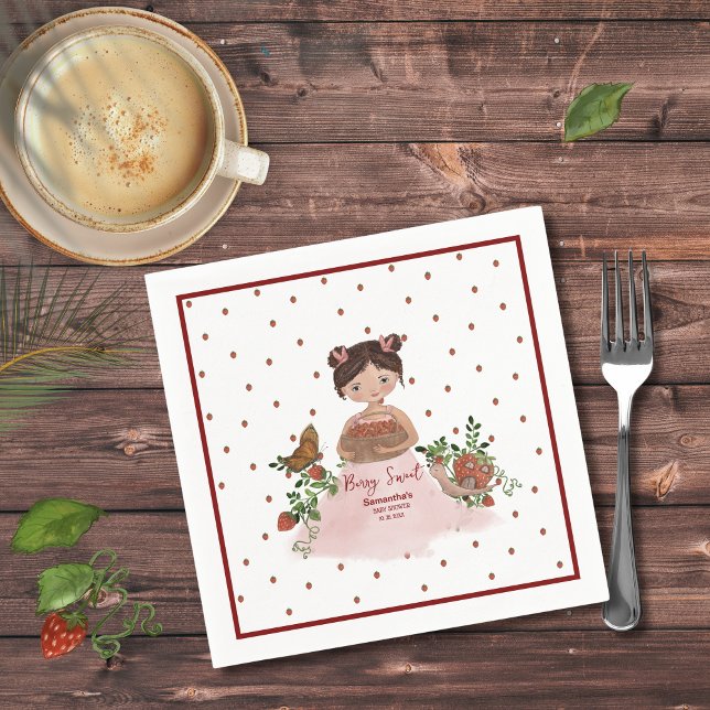 Personalisierte Berry Sweet Baby Shower  Serviette (Personalized Berry Swee Baby Shower Napkins)