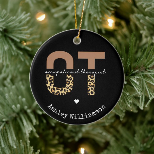 Personalisierte Berufstherapeutin OT-Geschenk Keramik Ornament (Baum)