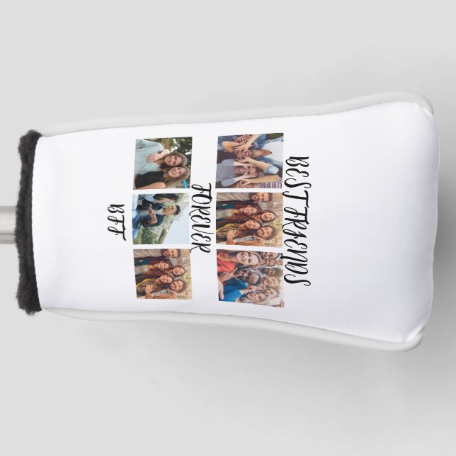 Personalisierte "Best Friends Forever"-Fotovorlage Golf Headcover (Vorderseite)