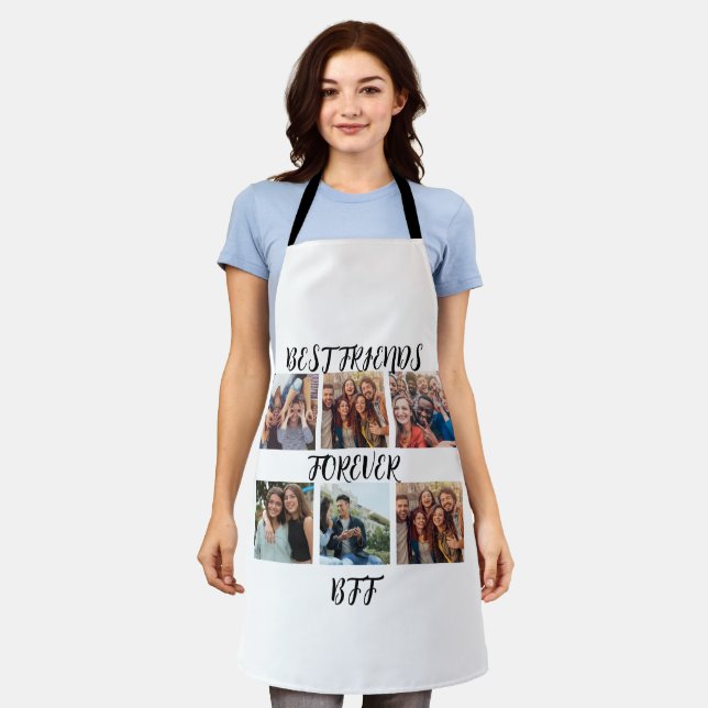 Personalisierte "Best Friends Forever"-Fotovorlage Schürze (Getragen)