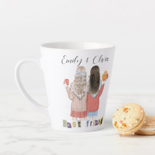 PERSONALISIERTE BEST FRIENDS LATTE TASSE