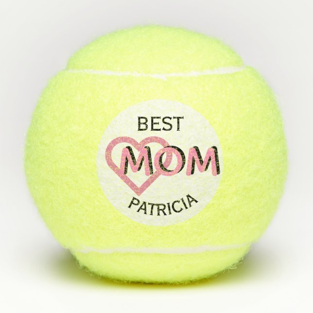 Personalisierte Best Mama Custom Tennisbälle (Vorderseite)