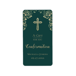 Personalisierte Bestätigung Gold Hand Sanitizer Adressaufkleber