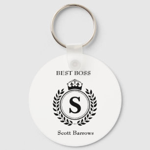 Personalisierte, beste Boss Customizable Awards Schlüsselanhänger