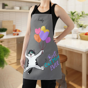 Personalisierte beste Cat-Mama je Multimedia-Druck Schürze