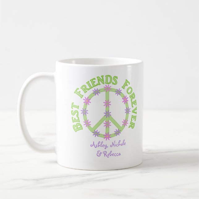Personalisierte beste Freund-für immer Tasse (Links)