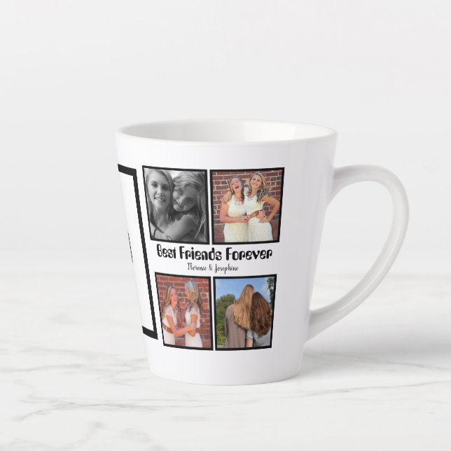 Personalisierte Beste Freunde für immer 4 Foto Col Milchtasse (Rechts)