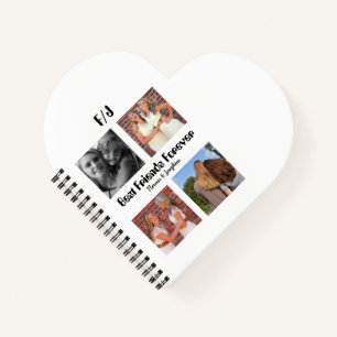 Personalisierte Beste Freunde für immer 4 Foto Col Notizbuch