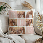 Personalisierte beste Freunde für immer 6 FotoColl Kissen<br><div class="desc">Feiern Sie Ihre unzerbrechliche Bindung mit diesem Kissen des "Best Friends Forever" Fotos! Mit fett gedruckter "BESTE FREUNDIN"-Schrift und Platz für 6 Ihrer Lieblings-Fotos lasse dieses Design Ihnen, Ihren eigenen personalisierten Sake zu kreieren. Fügen Sie Ihre Namen oder eine herzliche Nachricht hinzu, um es einzigartig zu machen. Dieses Kissen ist...</div>