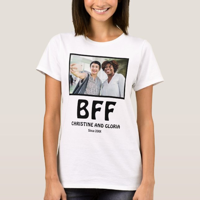 Personalisierte beste Freunde für immer beste Freu T-Shirt (Vorderseite)