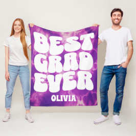 Personalisierte Beste Grad je Lila Gefärbte Krawat Fleecedecke