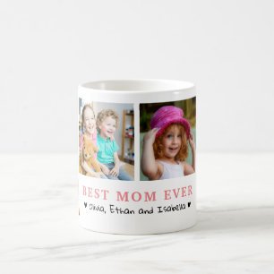 Personalisierte Beste Mama Aller Zeiten 4 Foto-Col Kaffeetasse
