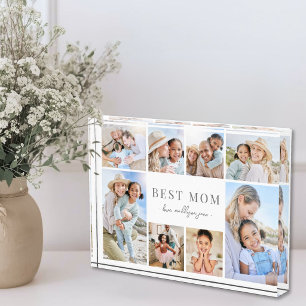 Personalisierte Beste-Mama-Fotocollage Fotoblock