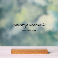 Personalisierte Beste Mama je Kalligrafiebezeichnu