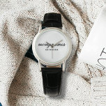 Personalisierte Beste Mama je Kalligrafiebezeichnu Armbanduhr<br><div class="desc">Feiern Sie die besonderen Mütter in Ihrem Leben mit unserem Personalisierten Design für den besten Kalligraphienamen der Mama, perfekt für Muttertag, Geburtstage oder jede Gelegenheit, Ihre Liebe zu zeigen. Dieses elegante und anpassbare Geschenk ist ideal für alle Mütter - ob sie die weltbeste Mutter aller Zeiten sind, Hundemutter, Katzenmutter oder...</div>