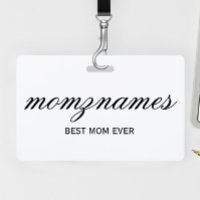 Personalisierte Beste Mama je Kalligrafiebezeichnu