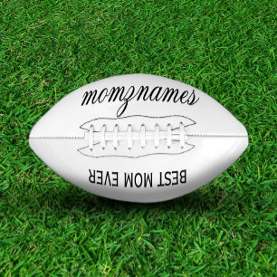 Personalisierte Beste Mama je Kalligrafiebezeichnu Football