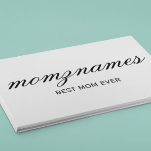 Personalisierte Beste Mama je Kalligrafiebezeichnu Gästebuch
