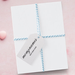 Personalisierte Beste Mama je Kalligrafiebezeichnu Geschenkanhänger