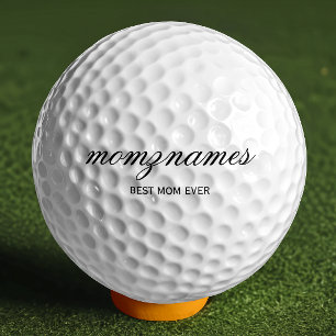 Personalisierte Beste Mama je Kalligrafiebezeichnu Golfball