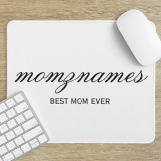 Personalisierte Beste Mama je Kalligrafiebezeichnu Mousepad