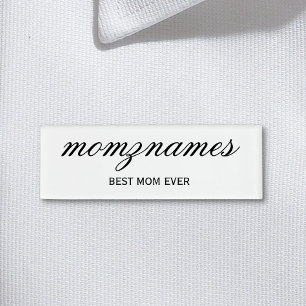 Personalisierte Beste Mama je Kalligrafiebezeichnu Namenschild