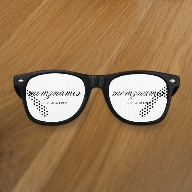 Personalisierte Beste Mama je Kalligrafiebezeichnu Partybrille (Von Creator hochgeladen)