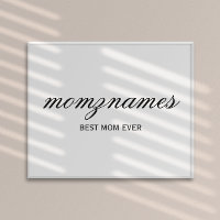 Personalisierte Beste Mama je Kalligrafiebezeichnu