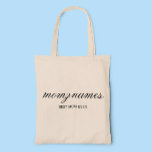 Personalisierte Beste Mama je Kalligrafiebezeichnu Tragetasche<br><div class="desc">Feiern Sie die besonderen Mütter in Ihrem Leben mit unserem Personalisierten Design für den besten Kalligraphienamen der Mama, perfekt für Muttertag, Geburtstage oder jede Gelegenheit, Ihre Liebe zu zeigen. Dieses elegante und anpassbare Geschenk ist ideal für alle Mütter - ob sie die weltbeste Mutter aller Zeiten sind, Hundemutter, Katzenmutter oder...</div>