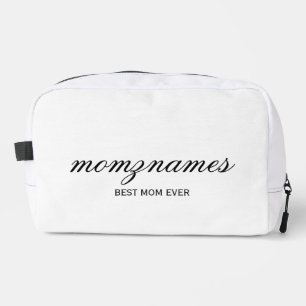 Personalisierte Beste Mama je Kalligrafiebezeichnu Waschbeutel