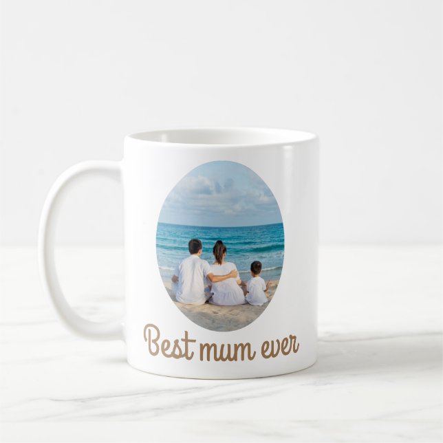 Personalisierte Beste Mama je Tasse mit Foto (Links)