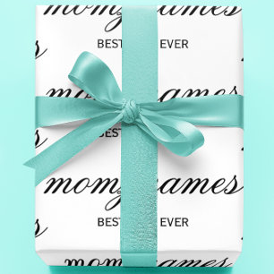 Personalisierte Beste-Mutter-aller-Zeiten-Kalligra Geschenkpapier