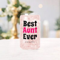 Personalisierte beste Tante je Tante Name kann Gla