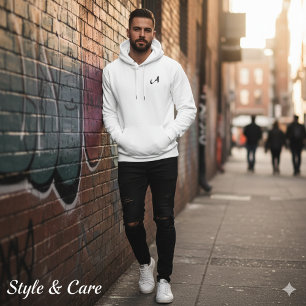 Personalisierte bestickte Monogramm Bestickter Hoodie