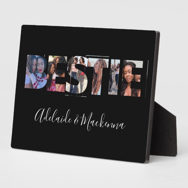 Personalisierte Bestie BESTE FREUNDIN Beste Freund Fotoplatte (Seite)
