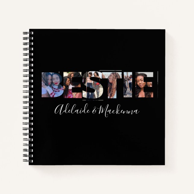 Personalisierte Bestie BESTE FREUNDIN Beste Freund Notizbuch (Vorderseite)