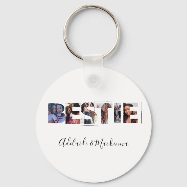 Personalisierte Bestie BESTE FREUNDIN Beste Freund Schlüsselanhänger (Vorderseite)