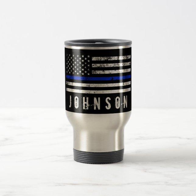 Personalisierte beunruhigte Art-amerikanische Reisebecher (Mittel)