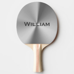 Personalisierte Bezeichnung aus gebürstetem Metal Tischtennis Schläger