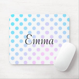 Personalisierte Bezeichnung Typografie Blaurosa Pu Mousepad