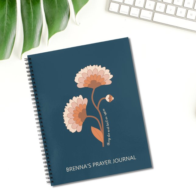 Personalisierte Bibel Verse Retro Floral Christlic Notizbuch (Von Creator hochgeladen)