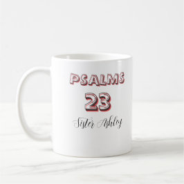 Personalisierte Bibelschrift Psalmen 23 Christlich Kaffeetasse