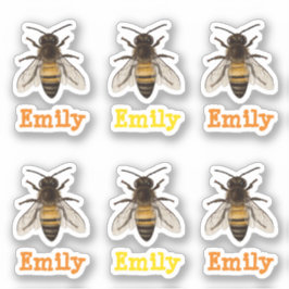 personalisierte Biene Aufkleber