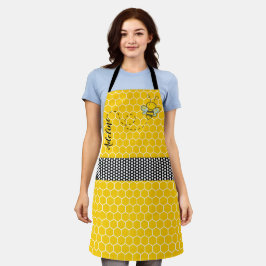 Personalisierte Bienen und Honigwaben Schürze