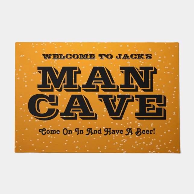 Personalisierte Bienenthemenhöhle Fußmatte (Vorderseite)