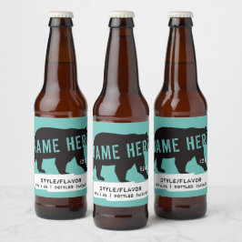 Personalisierte Bierflasche Bierflaschenetikett
