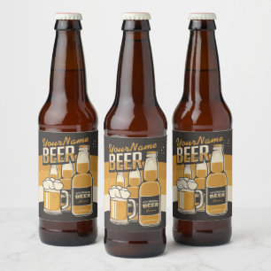 Personalisierte Bierflasche Sudsy-Mug-Brauerei Bierflaschenetikett