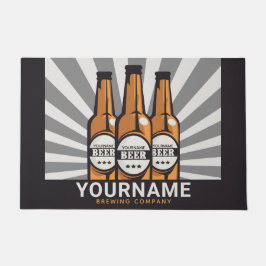 Personalisierte Bierflaschen Fußmatte