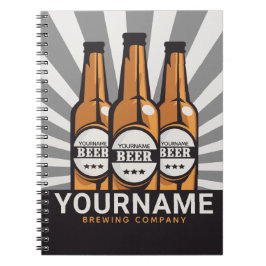 Personalisierte Bierflaschen Notizblock